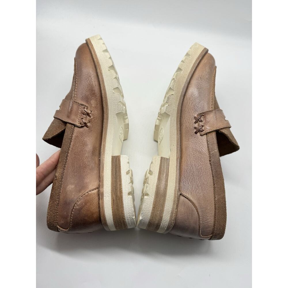 Bed Stu Reina III Tan Leather Mason Penny Loafer Shoes Cobbler Women’s Size 10 - Picture 8 of 11